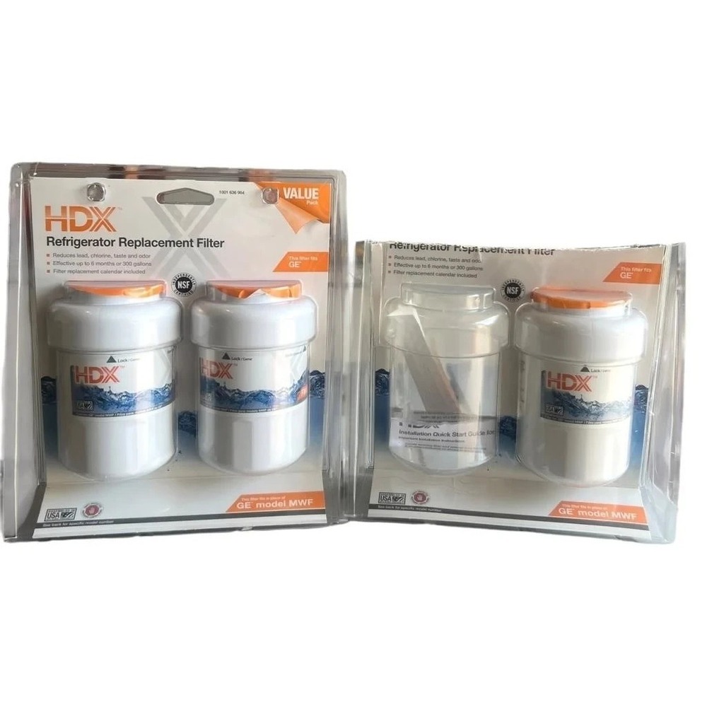 HDX Refrigerator Water Filter for GE MWF 2 New in package + 1 extra in open pack